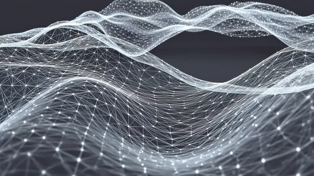 Abstract digital wave pattern