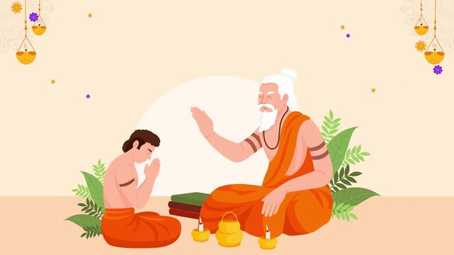Guru Blessing Student Guru Purnima Motion Video