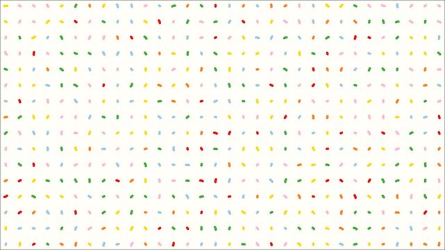 Birthday Cake Tiny Sprinkles &mdash; Colorful Confetti Pattern, Seamless Loop
