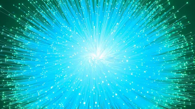 Abstract fiber optic light burst