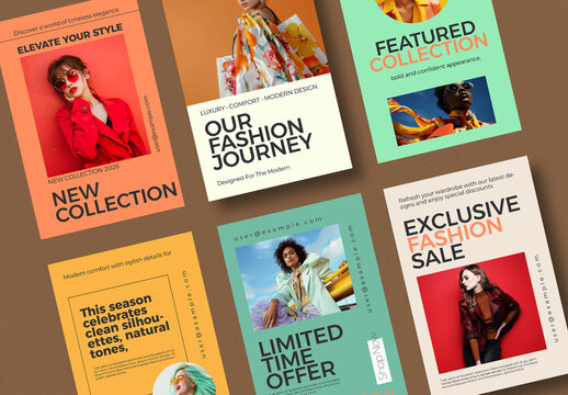 Modern Fashion Social Media Story Collection Template