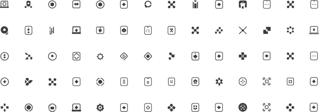 UI icons set, UX interface, navigation buttons, app design, settings icons, digital tools, menu symbols, arrows, control, interaction, technology