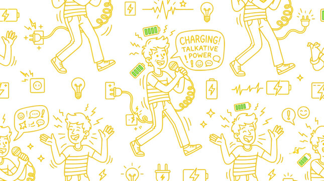 Energetic Person Charging Up