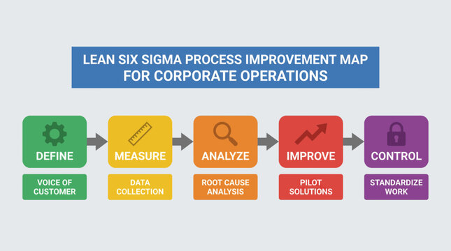 Lean Six Sigma Process Improvement Map for Corporate Operations