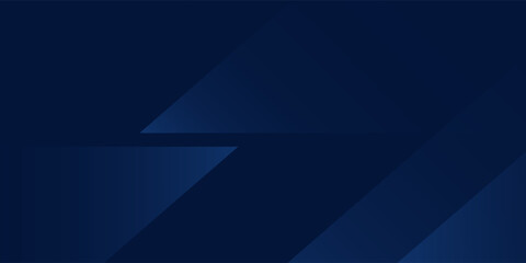 Obraz premium Abstract Dark Blue Geometric Background with Dark Gradient and Overlapping Layers