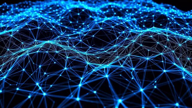 Abstract digital network pattern