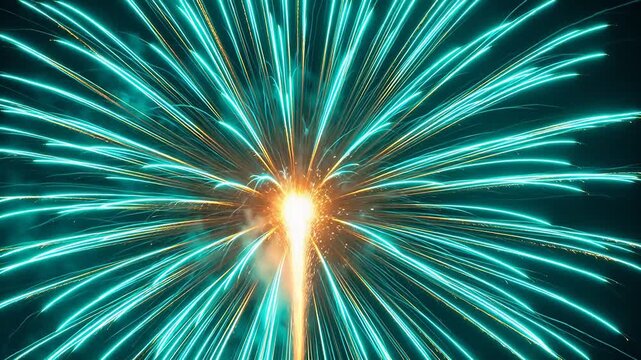 Fireworks display in night sky
