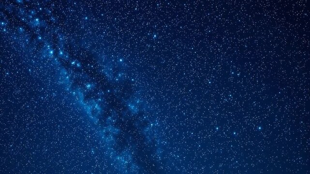 Night sky with stars and galaxy