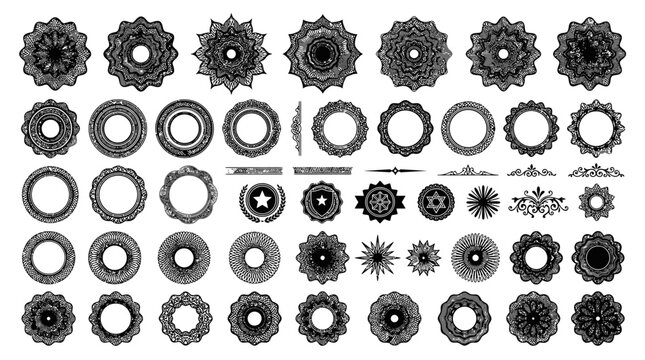 Collection of various metal gears.