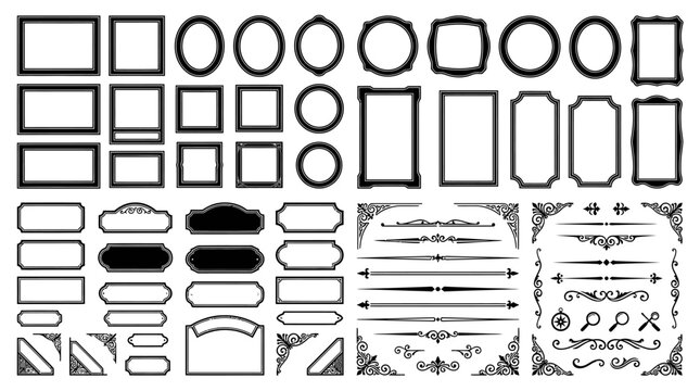 Collection of various shapes and symbols.