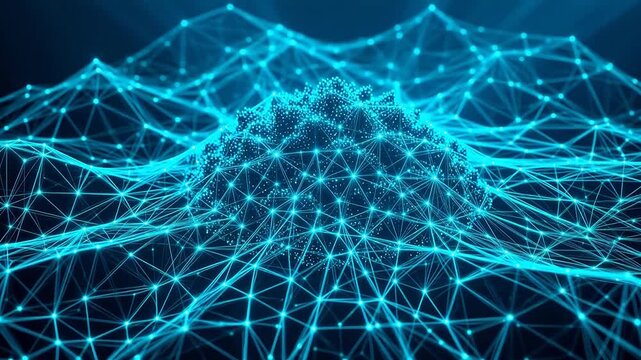 Abstract digital network pattern