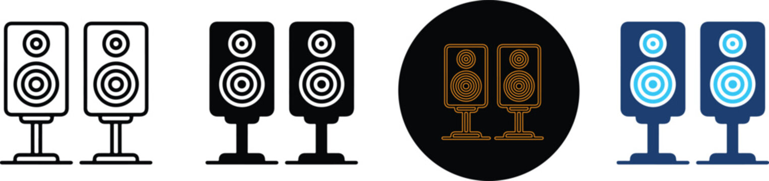 Four Distinct Icon Styles Of Studio Speakers