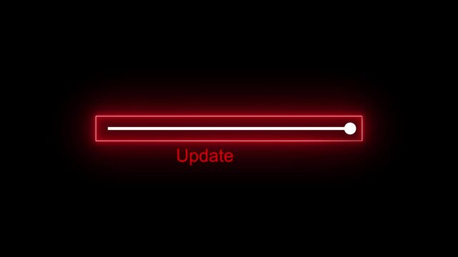 Futuristic vertical neon green loading bar animation on dark background