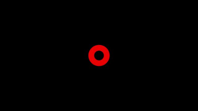 Bright green circle containing a white checkmark symbol centered on a solid black background representing a successful task completion