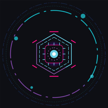 Premium Cyber Core EPS, Futuristic Neon Circuit Vector Design