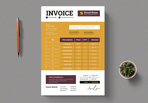 Invoice Design Layout