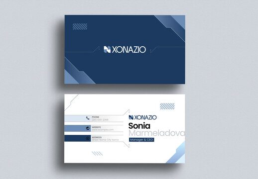 Modern Corporate Visiting Card Layout Design