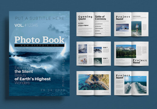 Minimal Nature Photography Photo Book Template