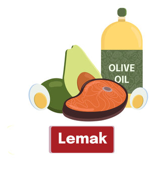 Healthy fat vector asset