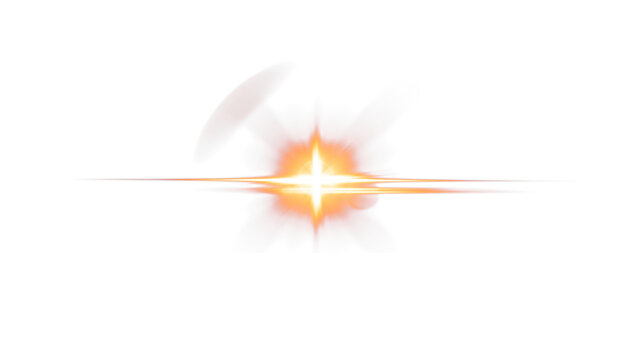 Exploding Fireball with Radiating Sparks on Transparent Background Dynamic Effect
