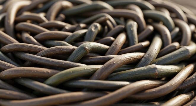 A pile of eels writhing in a container