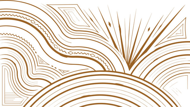 Luxury Abstract Amber Gold Line Art Decorative Vector Pattern on transparent background