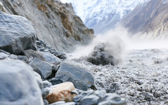 Devastating Glacial Lake Outburst Flood in Nepal's Mountain Landscape
