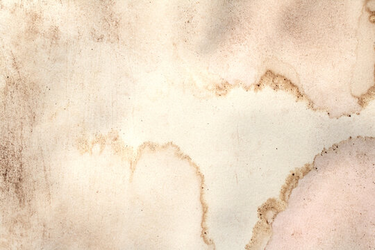 Vintage and old looking coffee cup stain background  with a tea retro texture grunge paper for drawing. ancient book page.