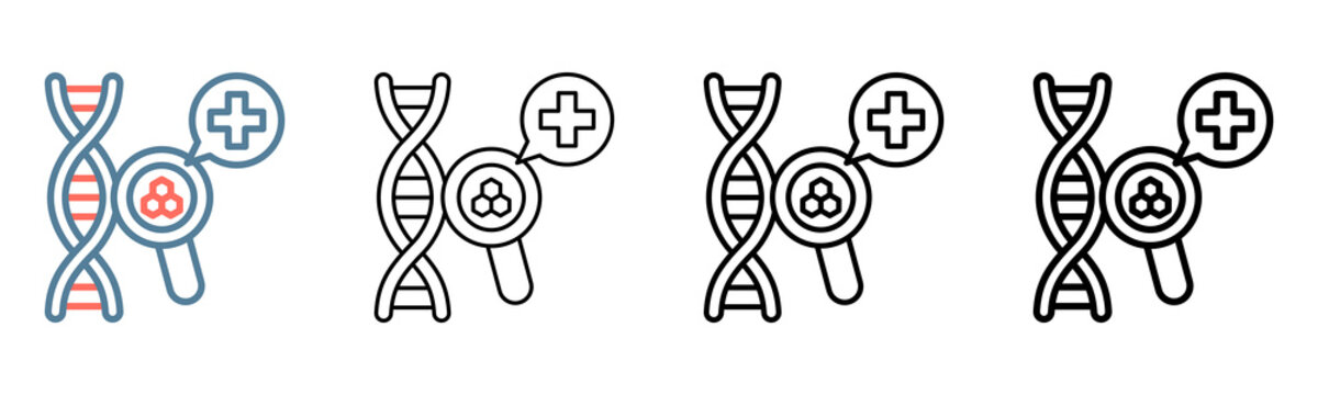 Dna Icon Collection Set Different Style