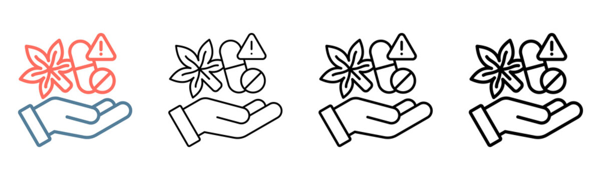 Drugs Icon Collection Set Different Style