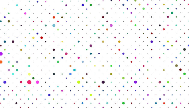 Polka dot pattern abstract colorful circles design element