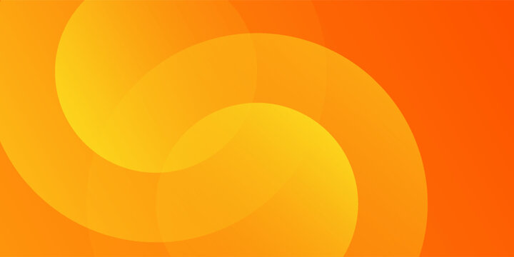 Modern vector orange background with circles abstract simple