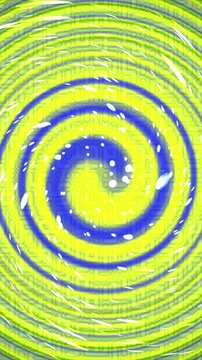 Vibrant abstract spiral pattern with glowing specks creating a dynamic visual effect.