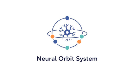 Fototapeta premium Conceptual illustration depicting a neural network system, perfect for science and technology
