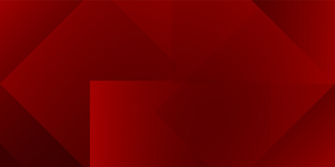 Fototapeta premium Abstract simple dark red gradient illustration background with 3d look overlap square with shadow and line pattern. Cool design and luxury. Eps10 vector