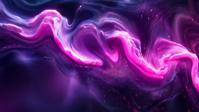 Swirling violet magenta paint nebula clouds liquid fantasy cosmic abstract colorful textured art suitable for backgrounds, posters, digital art, and design projects.