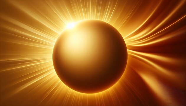 Golden Yellow to Burnt Orange Warm Sunburst Gradient Background