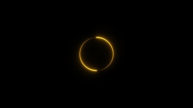 Infinite continual circular background. Seamless loop circle animated. Loopable ring continuous effect.