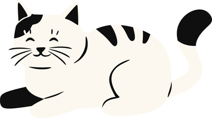 Cute Cartoon Cat Illustration © Nursayanti-images