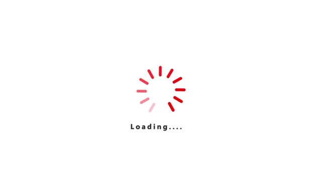 Computer Loading Bar With Glitch Effect. Futuristic uploading progress bar with glitch effect icon loading bar animation