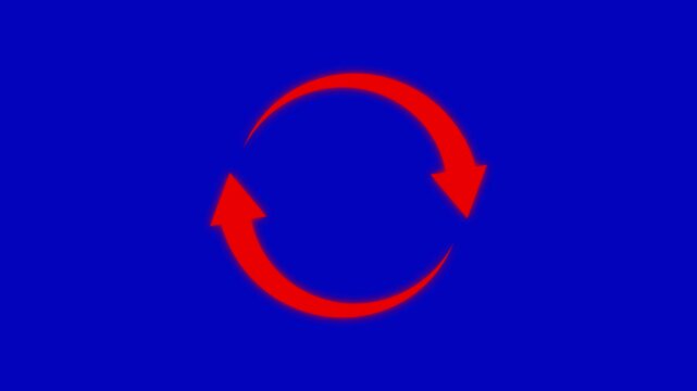 circle arrow icon refresh and reload animated. reload white icon animation on white background, loading progress bar loading animation, Animation of refresh symbol or loop symbol,
