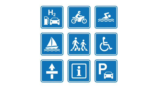 Transportation and Service Signs