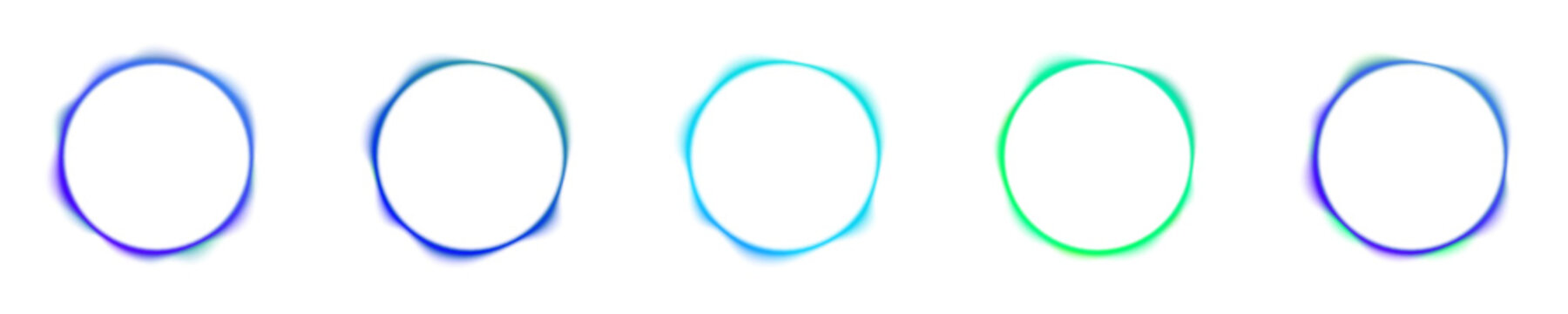 Abstract liquid gradient blue circle displays neon colors, blot drops create reflective highlights. Smooth form defines balanced rounded shape, blue abstract wave circle on dark backdrop PNG.