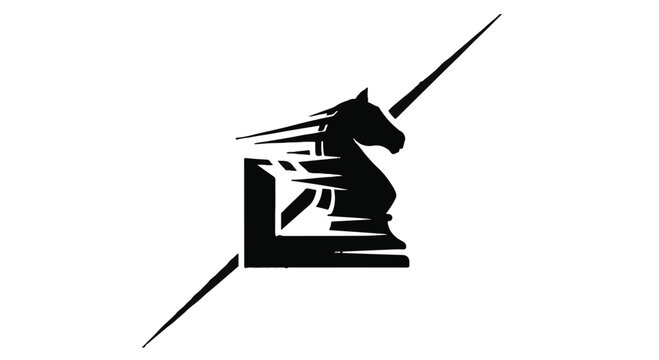 Knight chess piece icon represents strategic thinking and rapid business growth.