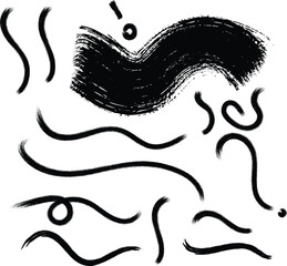 Black squid or octopus swimming in water with bubbles © asadul
