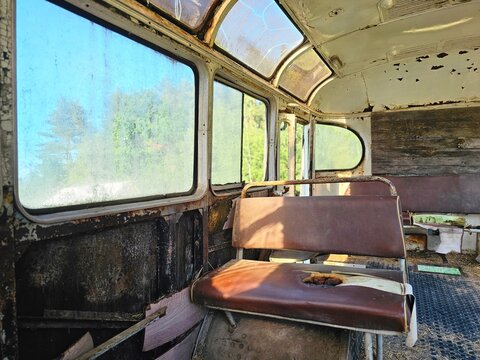 old abandoned train