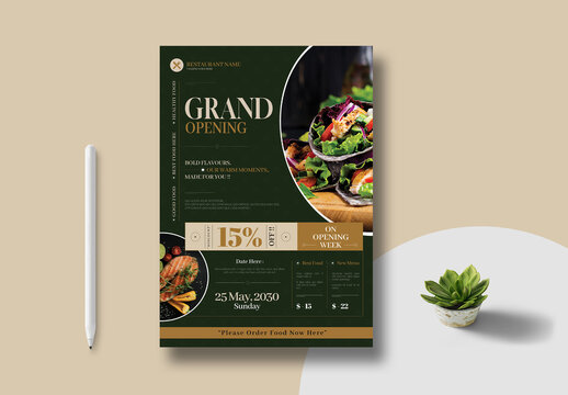 Grand Opening Poster Template Layout