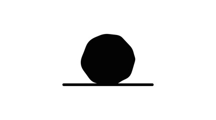 Rock Silhouette Vector Illustration © Marchell