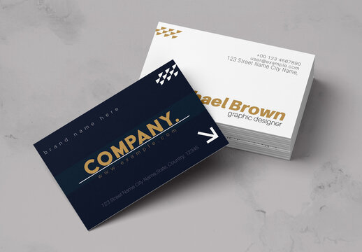 Professional Corporate Business Card Layout