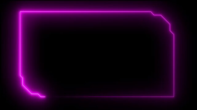 Digital HUD futuristic motion graphic element cyber generated background. Technology hologram frame border and viewfinder element, Digital Technology Sci-fi Frame Interface. HUD template. Frame HUD